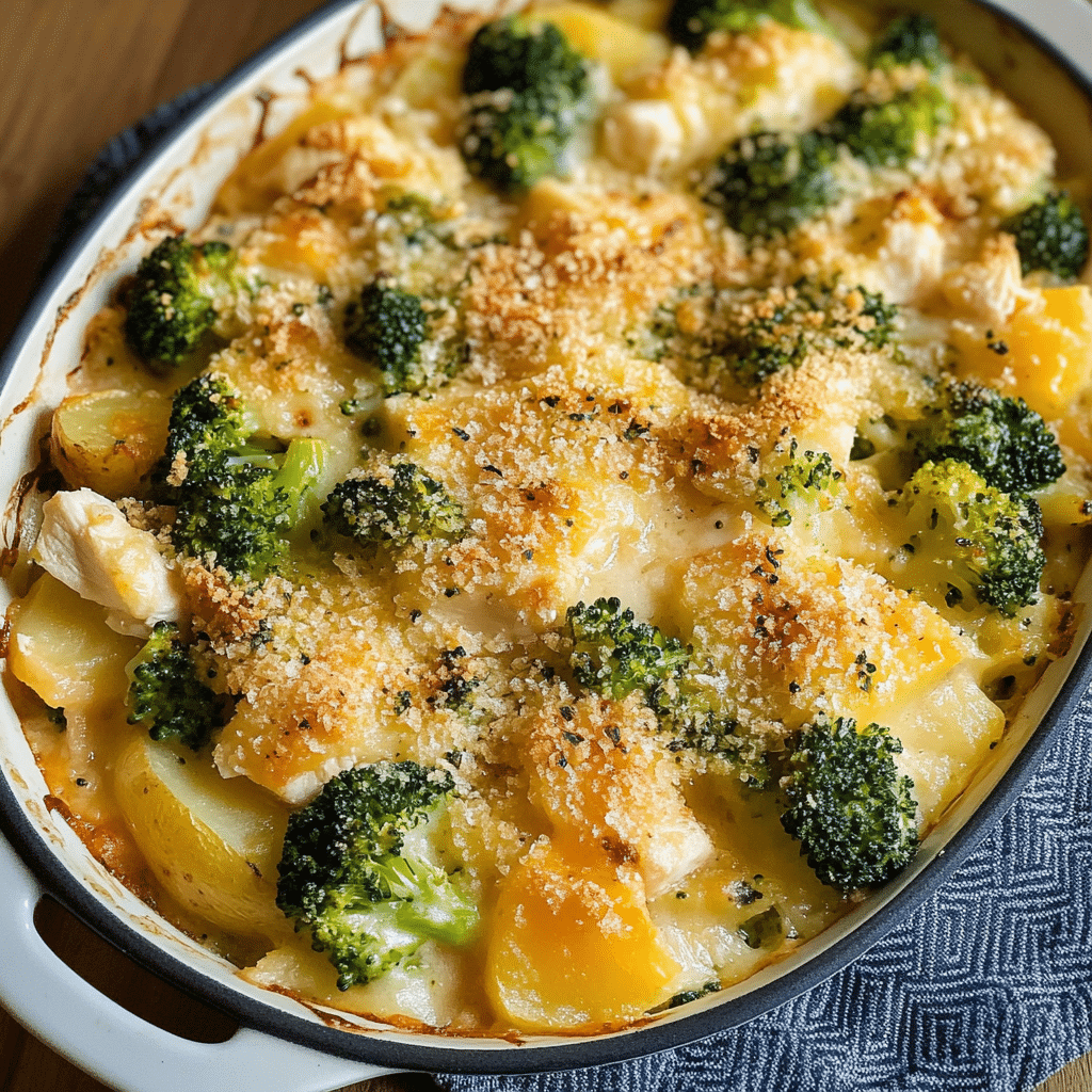 Baked Potato Chicken and Broccoli Casserole