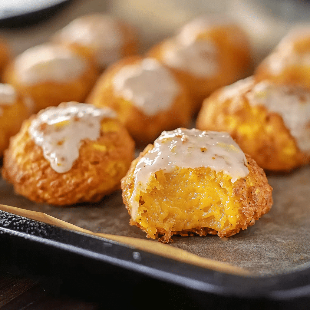Baked Pumpkin Fritter Bites