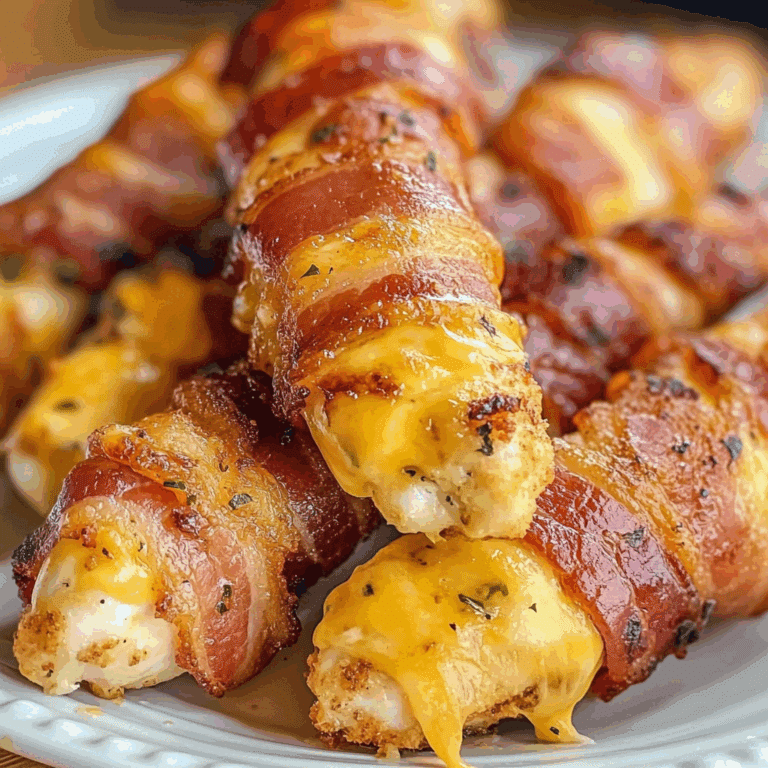 Cheesy Bacon Wrapped Chicken Tenders