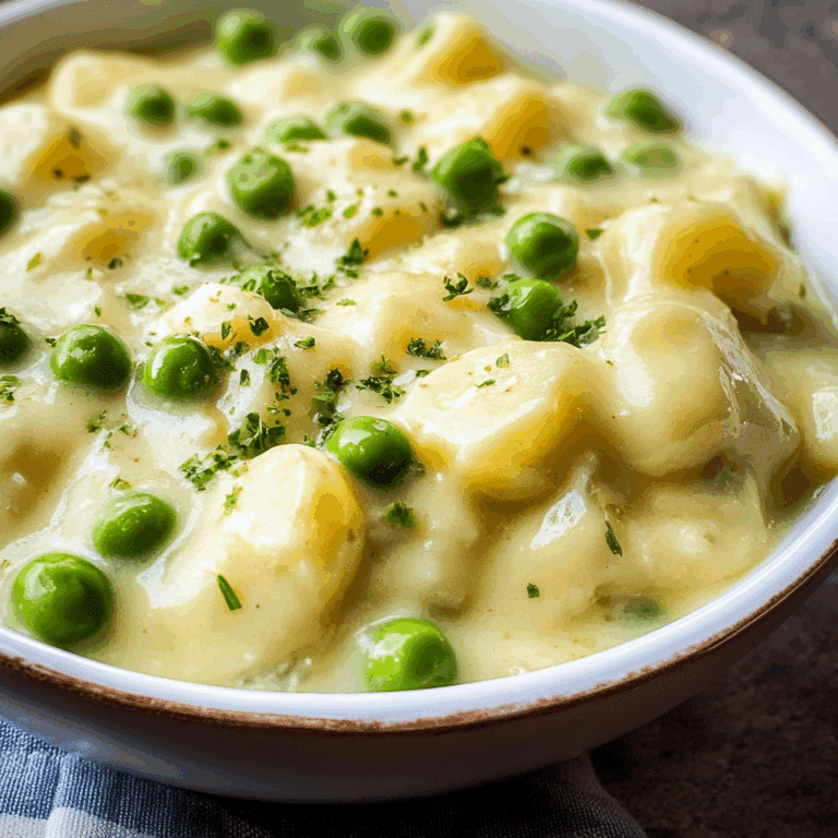 Creamed Potatoes and Peas