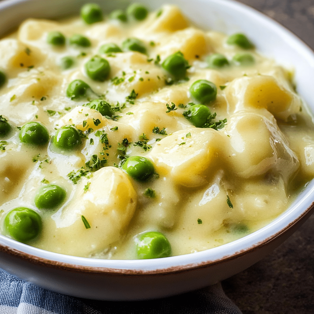 Creamed Potatoes and Peas