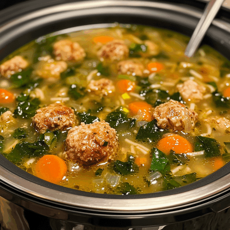 Crock Pot Italian Wedding Soup