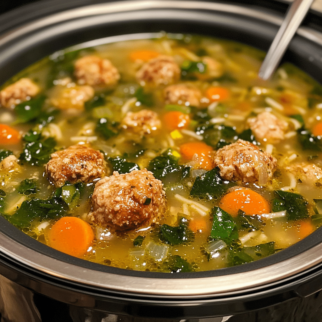 Crock Pot Italian Wedding Soup