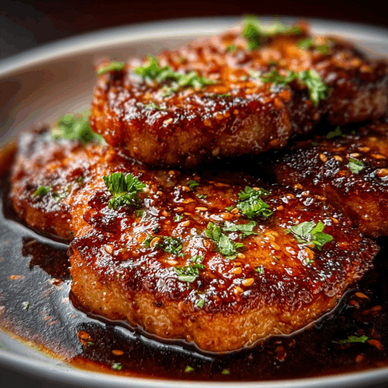 Crunchy Honey Garlic Pork Chops
