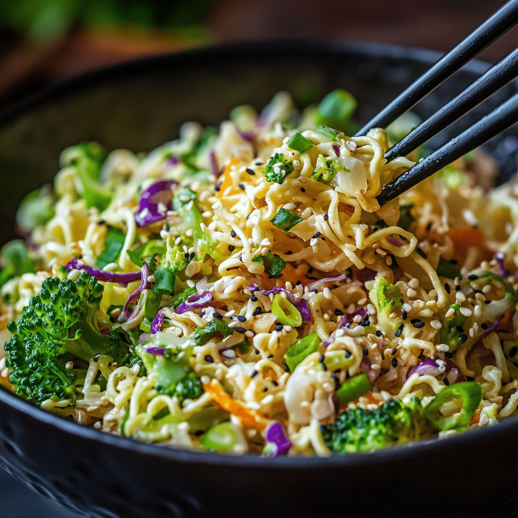 Oriental Ramen Broccoli Cole Slaw