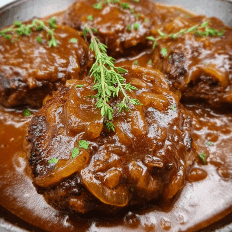 Salisbury Steak with Onion Gravy