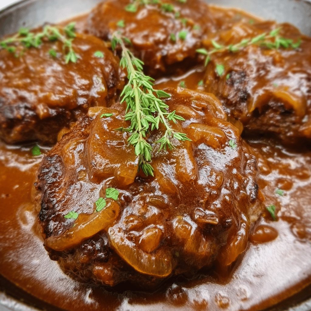 Salisbury Steak with Onion Gravy