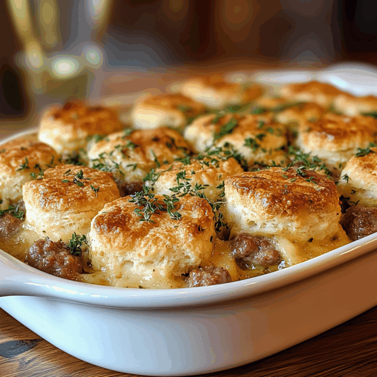 Sausage Biscuit Casserole