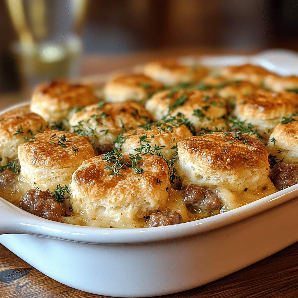 Sausage Biscuit Casserole