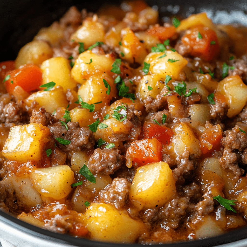 Slow-Cooker Hamburger Hash