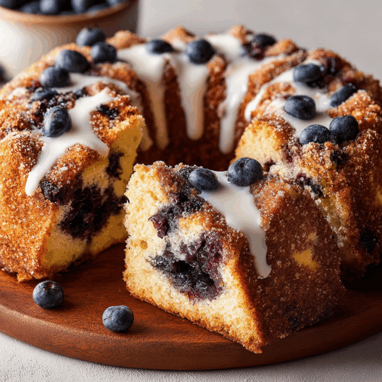 Sour Cream Blueberry Coffee Cake