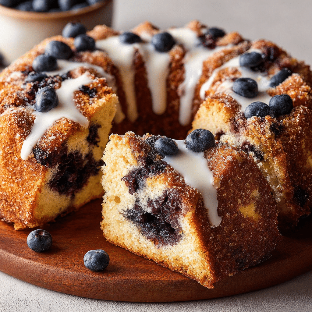 Sour Cream Blueberry Coffee Cake