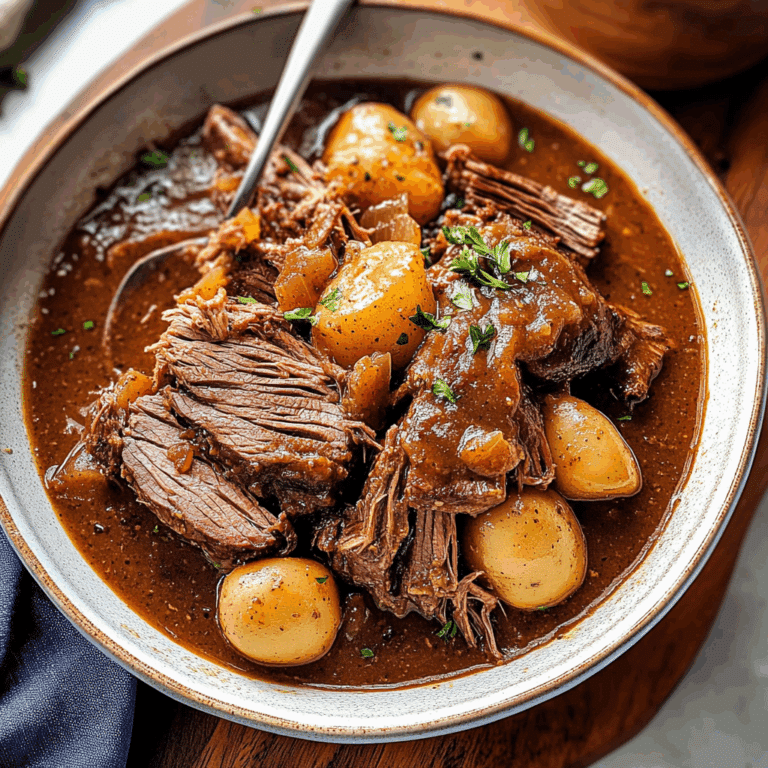 Super Easy Crock Pot Roast and Gravy