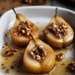 Baked Pears with Honey & Walnuts