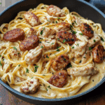 Cajun Chicken Sausage Alfredo