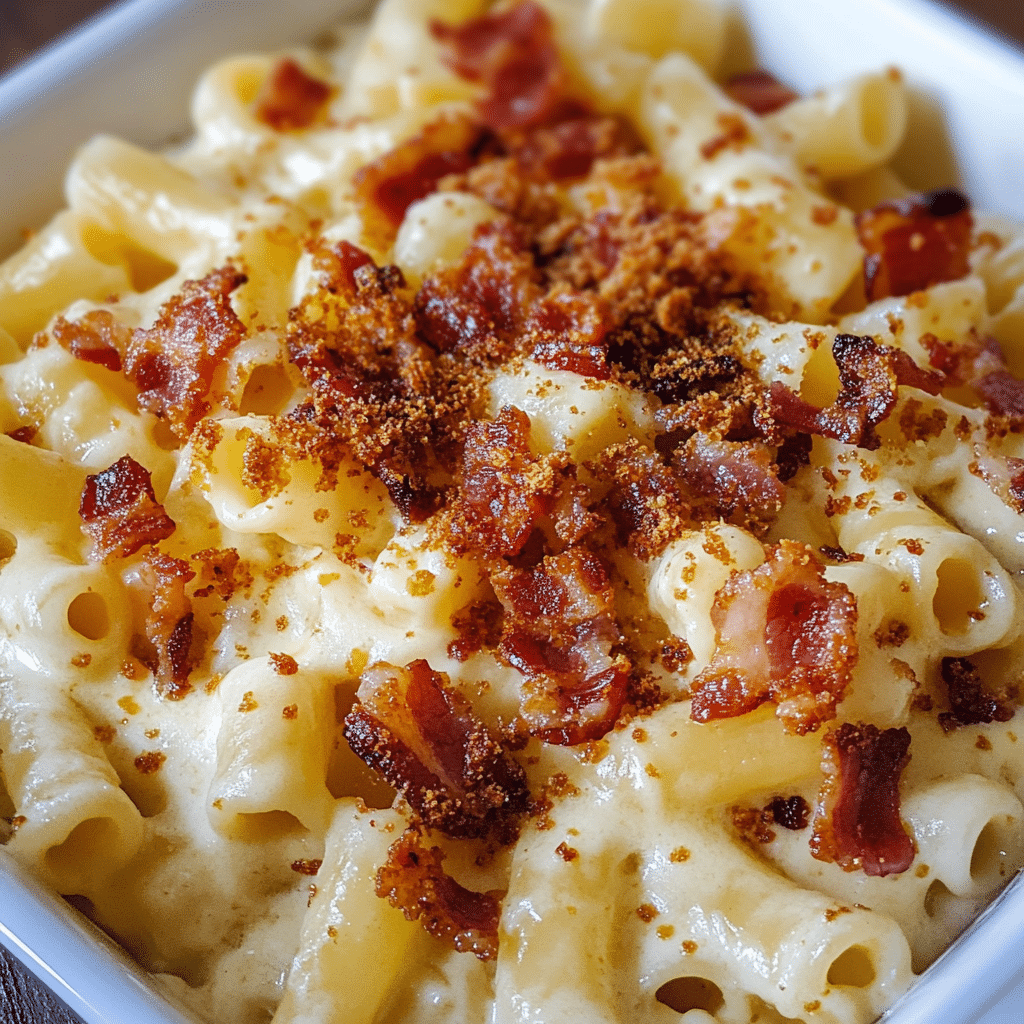 Cheesy Bacon Cavatappi