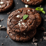 Chewy Chocolate Mint Cookies