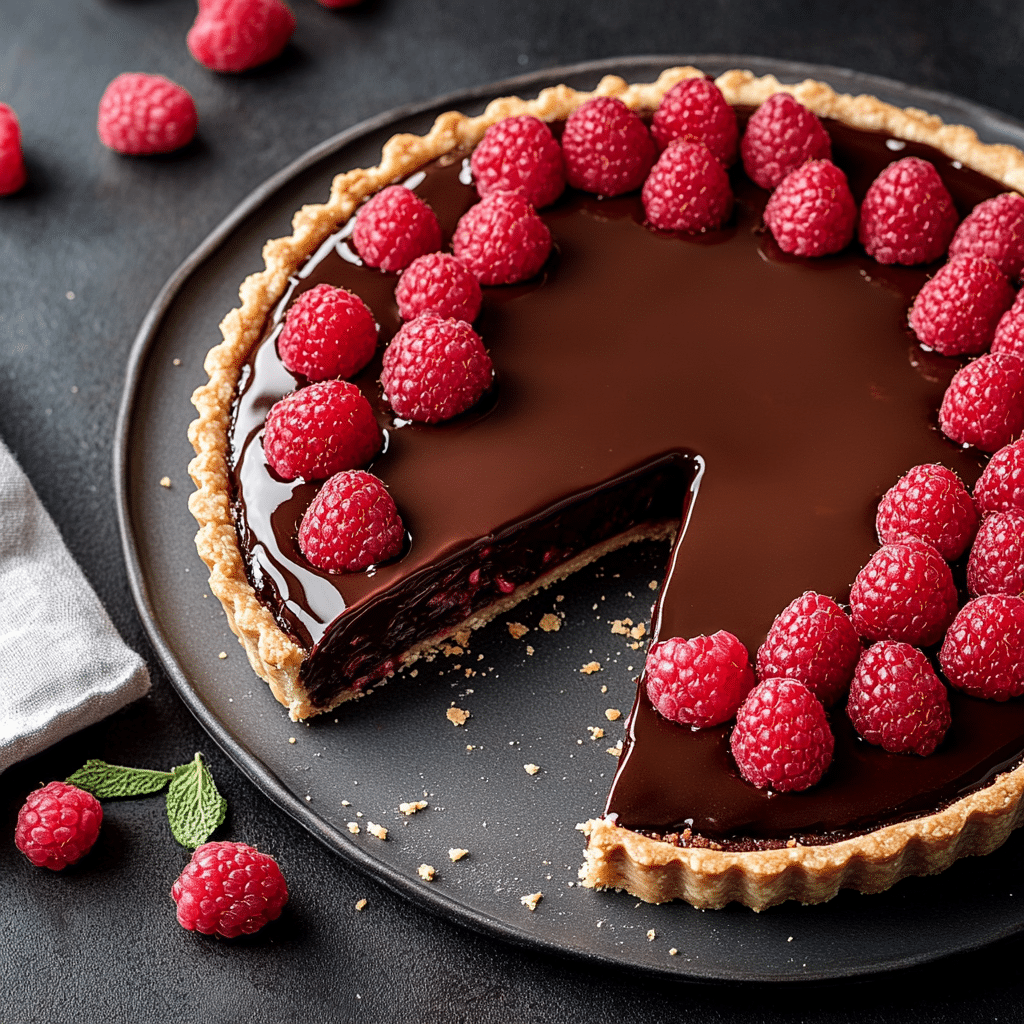 Chocolate Raspberry Tart