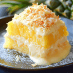 Creamy pineapple coconut dessert