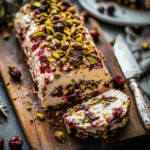 Easy Cranberry Pistachio Cheese Log