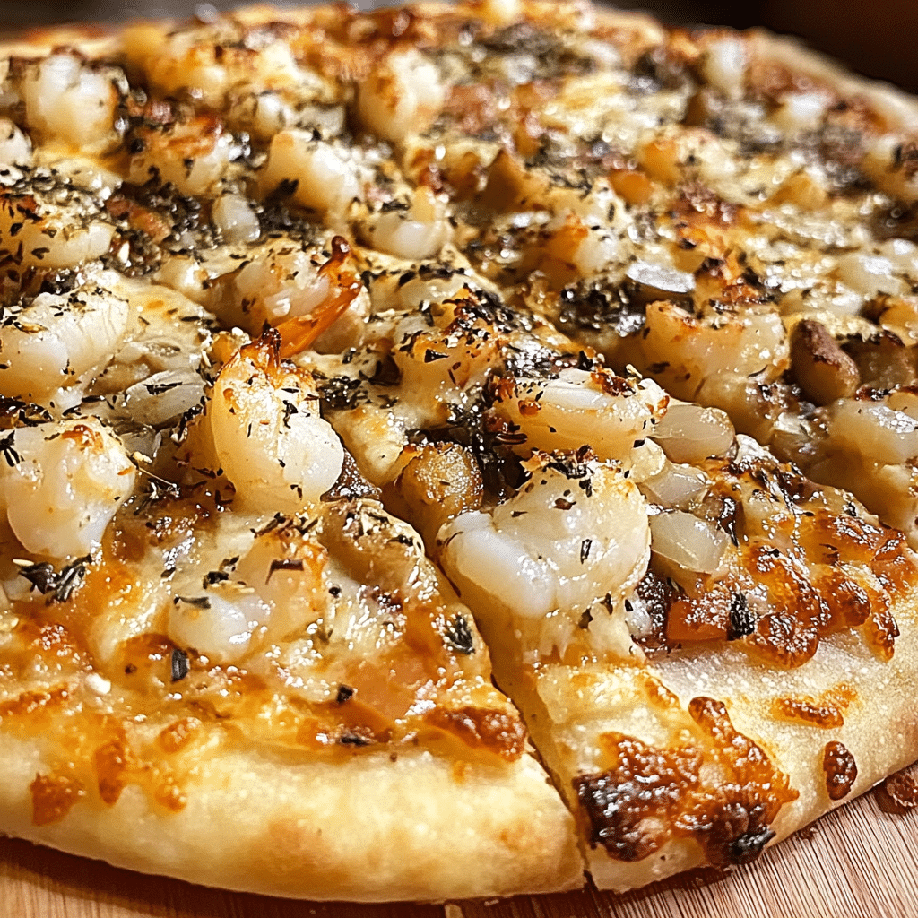Easy weeknight seafood pizza