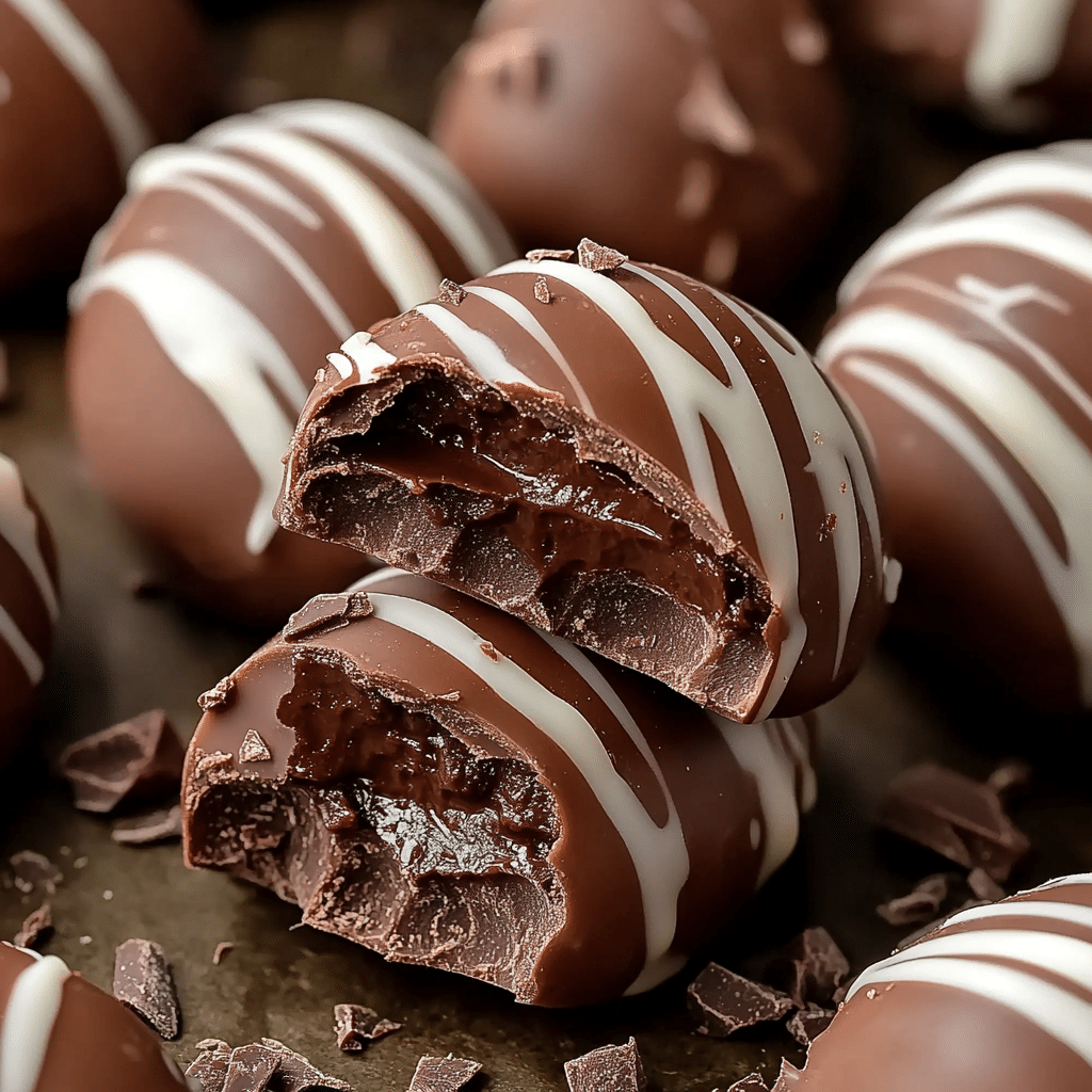 Fudge Filled Easter Eggs
