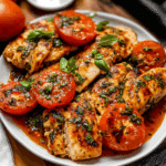 Herb Chicken Tomato Topping