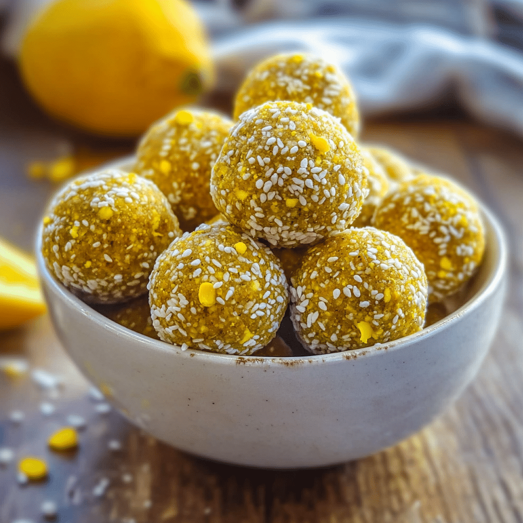 Lemon Turmeric Energy Balls
