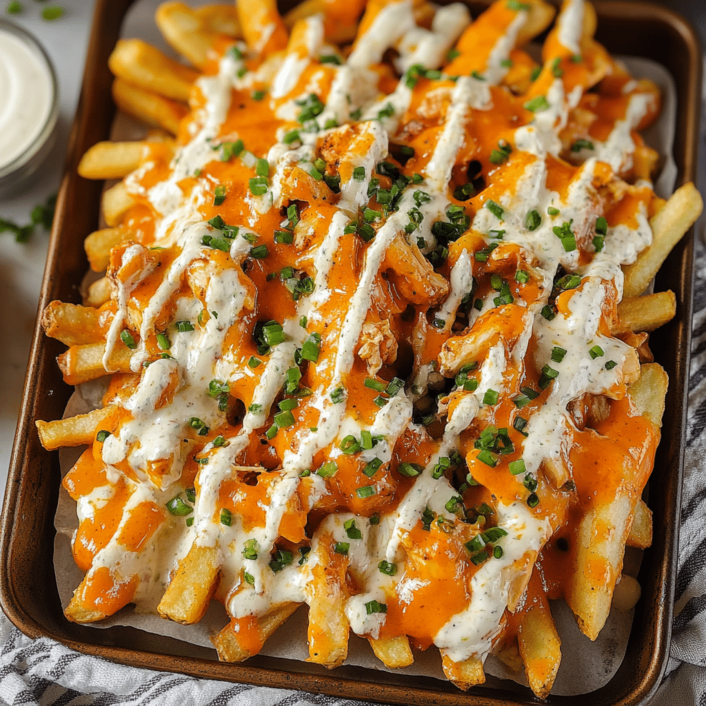 Loaded Buffalo Chicken Fries