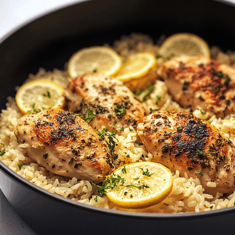 One Pot Lemon Herb Chicken Rice