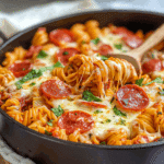 One Pot Pizza Pasta