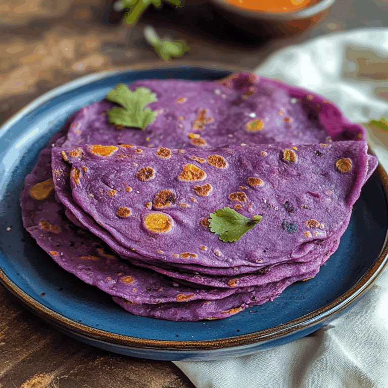 Purple Sweet Potato Roti
