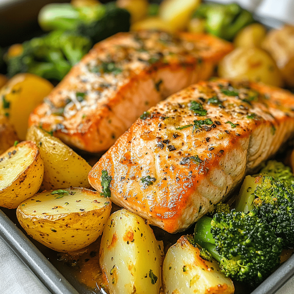 Salmon Broccoli Potatoes