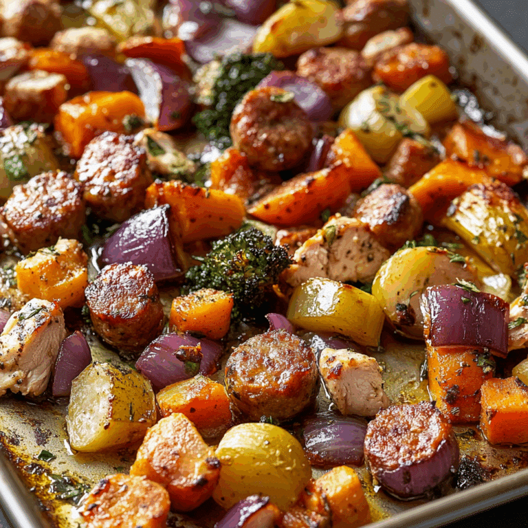 Sheet Pan Chicken Sausage