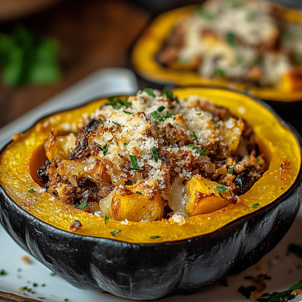 Stuffed Baked Acorn Squash