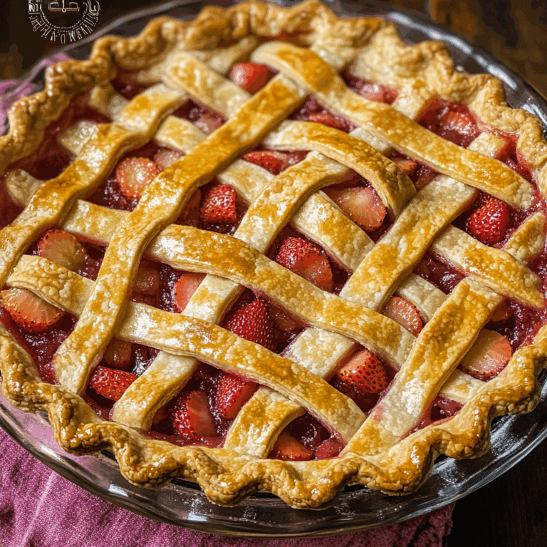Sweet-Tart Strawberry Rhubarb Pie