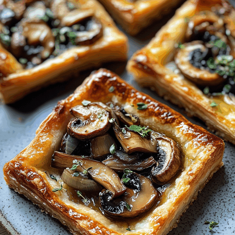 Thin Mushroom Tart
