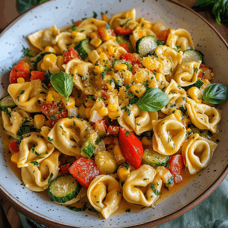 Tortellini with Summer Veggies