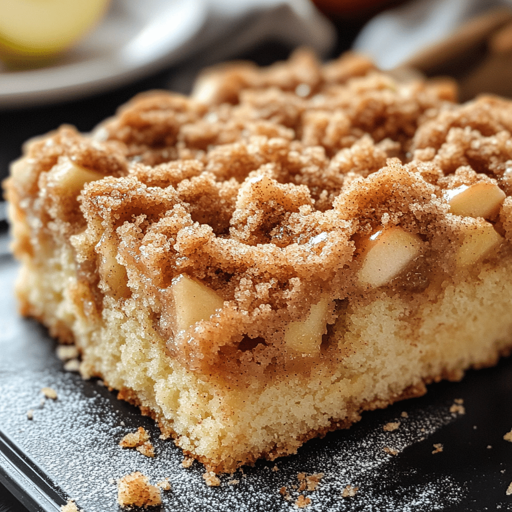 Apple Coffee Cake with Cinnamon Streusel