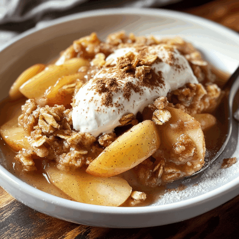 Apple Crisp with Oats and Cinnamon