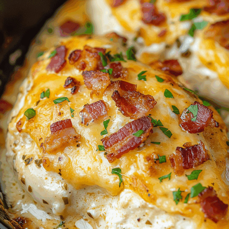 Cheesy Million Dollar Baked Chicken Breast with Cream Cheese & Bacon!