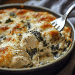 Chicken and Spinach Casserole with Cream Cheese