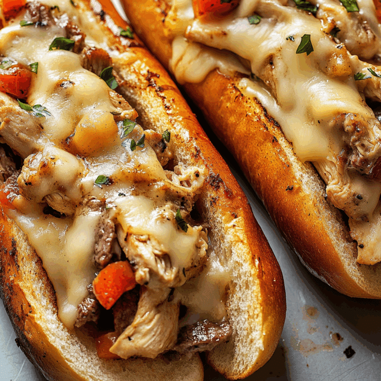 Chicken Cheese Steak Sandwiches