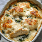 Creamy Chicken and Spinach Casserole