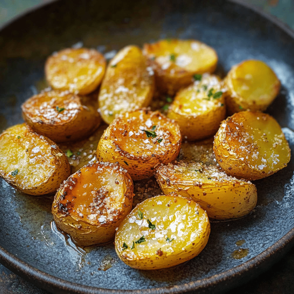 Crispy Roasted Batatas à Murro Potatoes