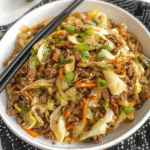 Easy Chinese Ground Beef and Cabbage Stir Fry Recipe