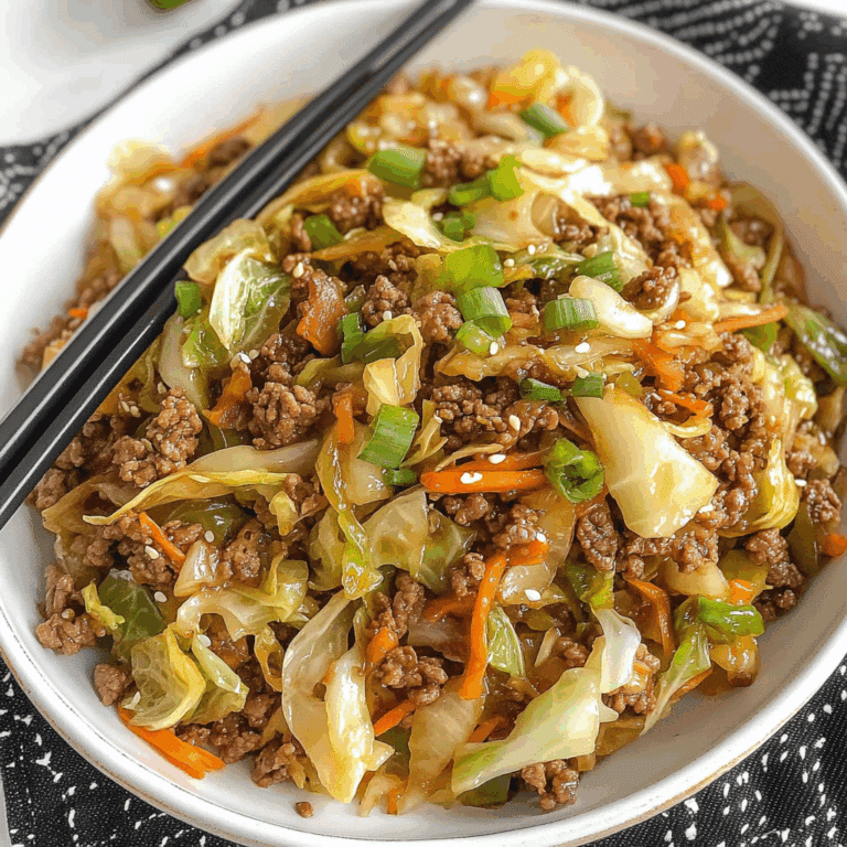 Easy Chinese Ground Beef and Cabbage Stir Fry Recipe