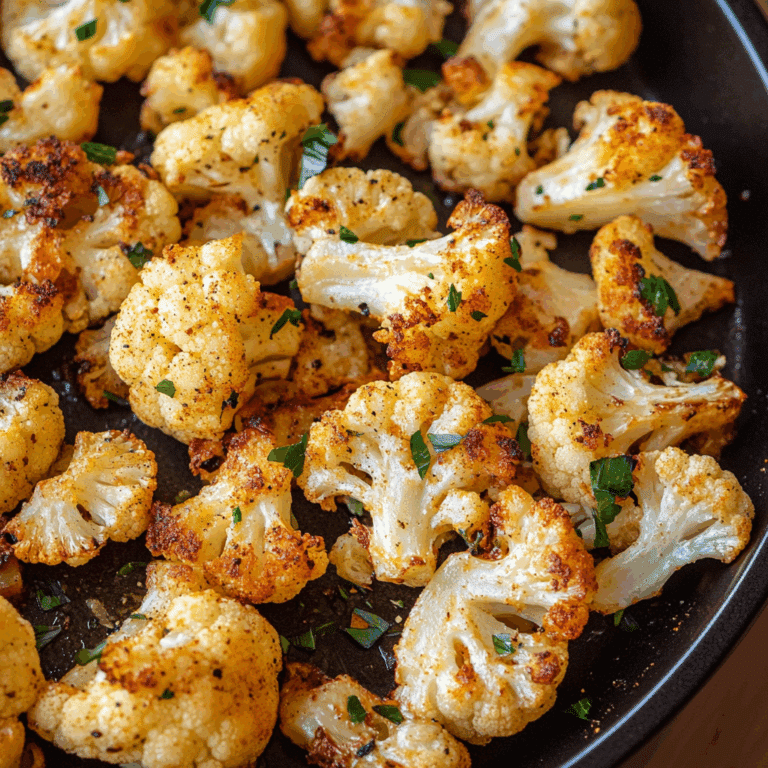 Easy Roasted Cauliflower Recipe
