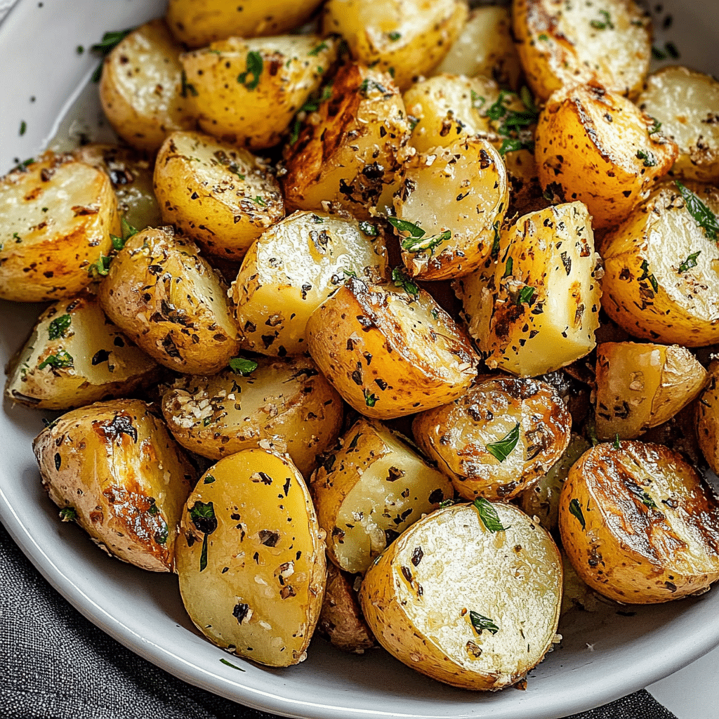 GARLIC ROAST POTATOES