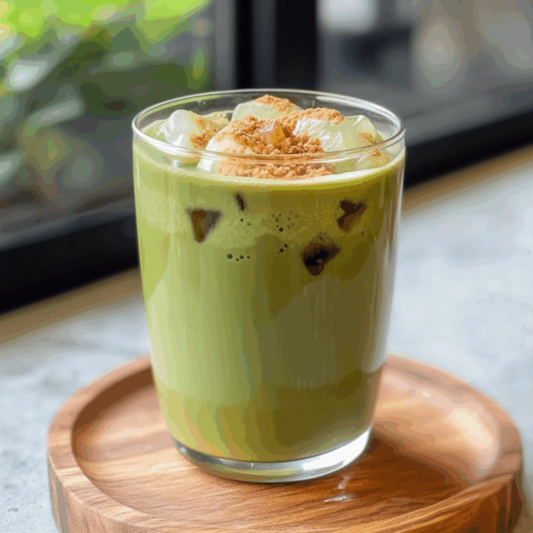 Iced Brown Sugar Matcha Latte